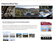 Tablet Screenshot of hollywoodbowltips.com